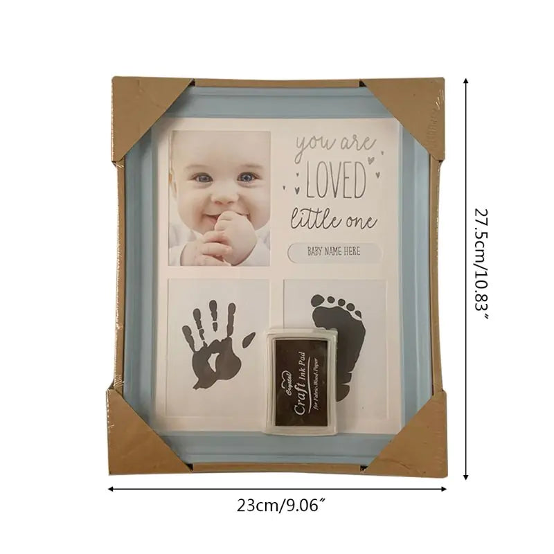 Baby Handprint and Footprint Frame – Personalized Keepsake for Cherished Moments